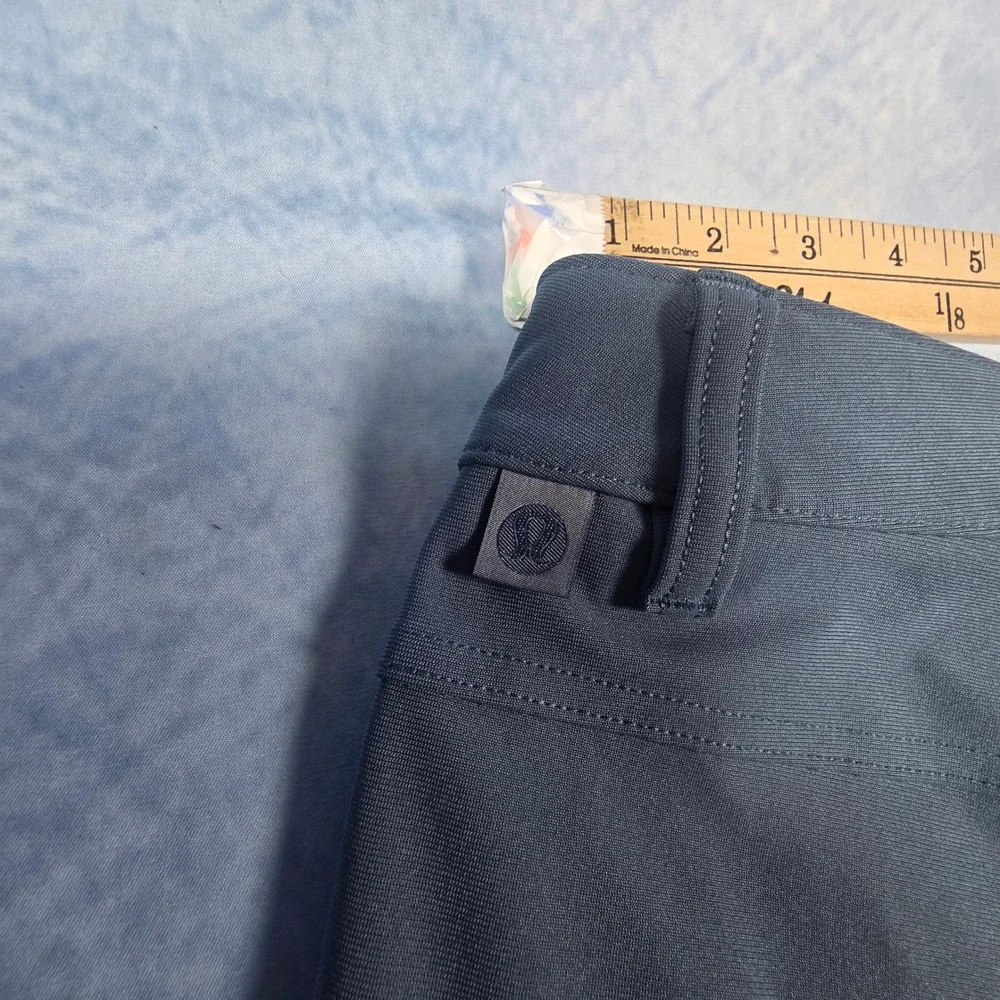 Lululemon ABC Pant Slim Fit Warpstreme Slate Blue Grey Mens 35x28 Five Pocket